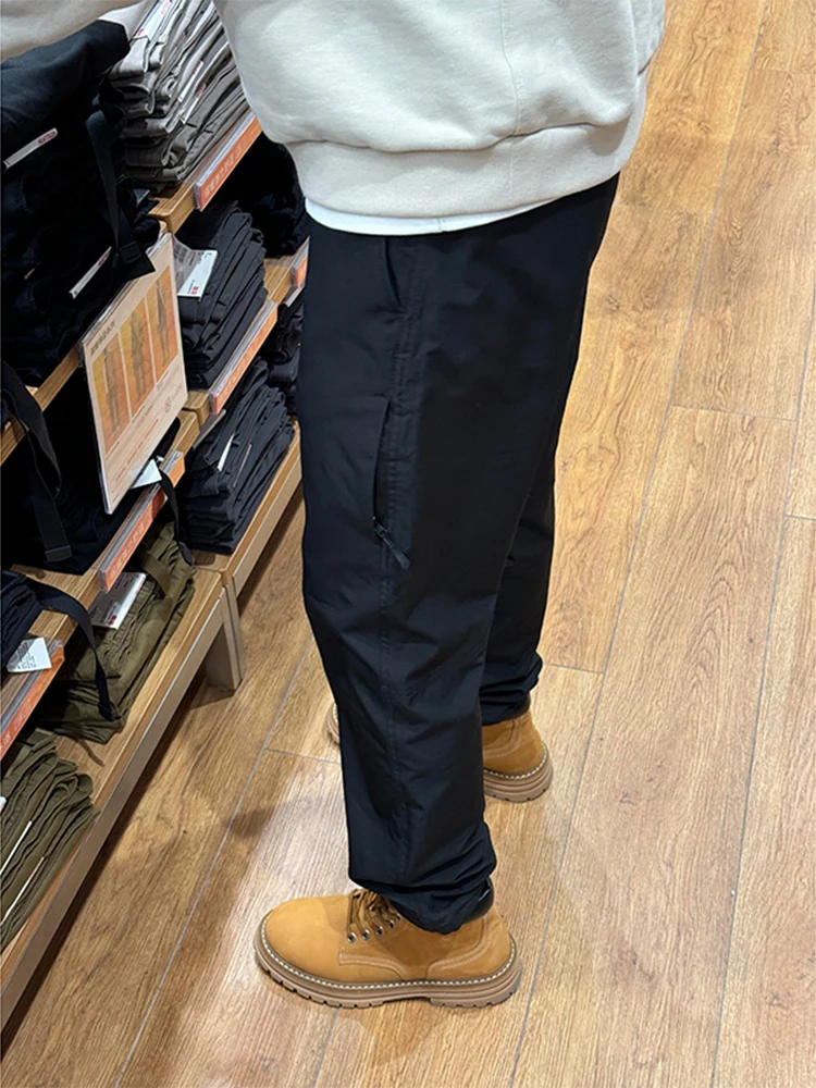 

American Style Soft Cone Climbing Pants Men's Spring Autumn Fleece Windproof Waterproof Outdoor Long Trousers