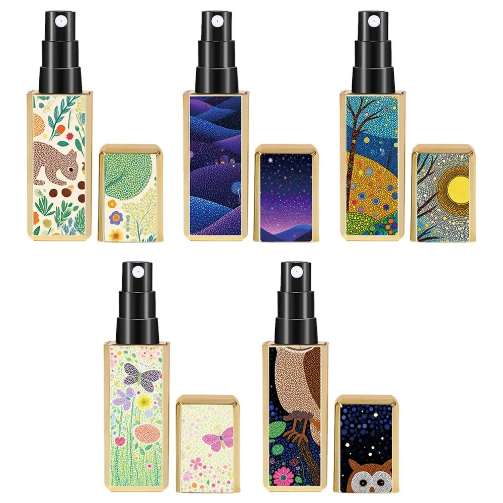 Nuovo mini bottiglia di profumo da 5 ml contenitori cosmetici vuoti vuoti riutilizzabili bottiglia rotante spray spruzzatore di stoccaggio portatile