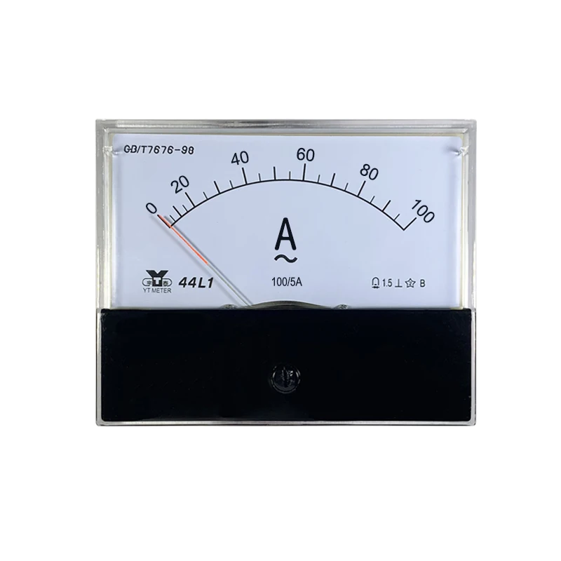 44l1-a AC ammeter shall be equipped with current transformer 30 / 50 / 75 / 100 / 150 / 200 / 300 / 5A pointer ammeter, with siz