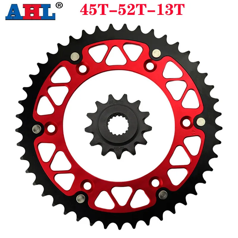 AHL Motorcycle Front & Rear Sprocket For HONDA CR250R CRF450R CR500R CRE250R CRE450R CREF450R Enduro CREF450X CREF500X CR250 R