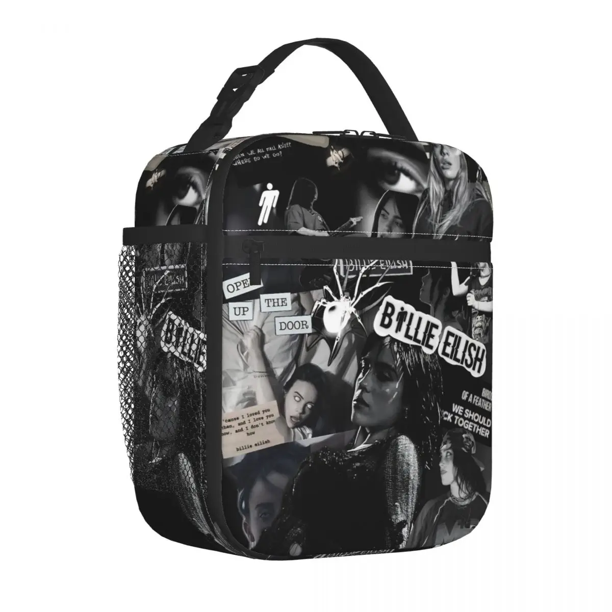 B-Billie-Girl E-eilish Insulated Lunch Bags Cooler Bag  Meal Container High Capacity Lunch Box Tote Food Storage Bags