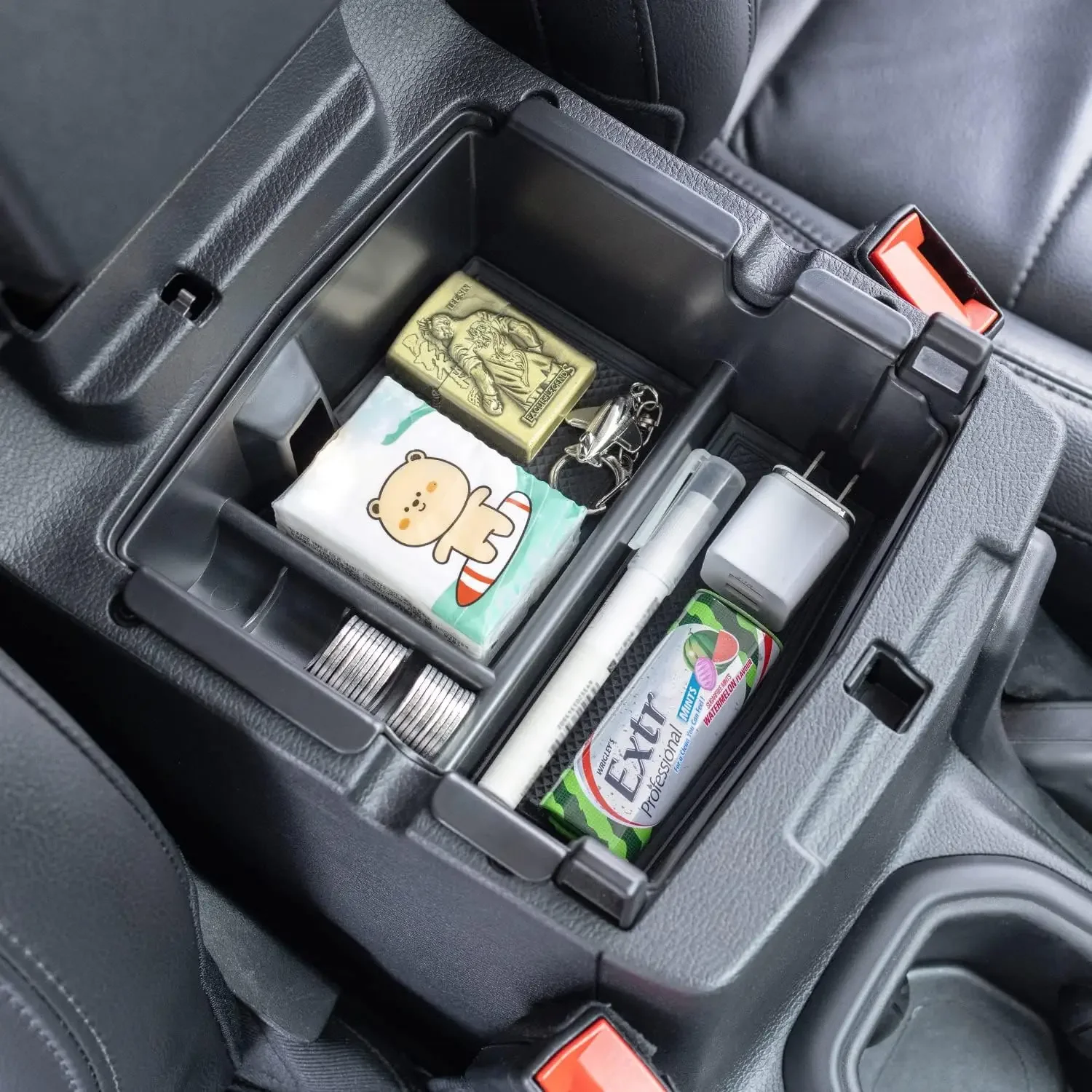 Center Console Organizer Compatible with Jeep Wrangler JL/JLU 2018-2023 2024 Armrest Tray Storage Car Interior Accessories view 5