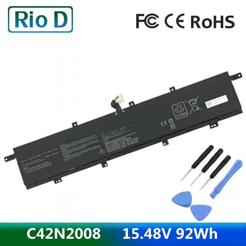 

15.48V 5810mAh 92Wh Battery C42N2008 For Asus 0B200-03840000 ZenBook Pro 15 UX582LR Pro Duo UX582LR LR-1BH2 LR-XS74T