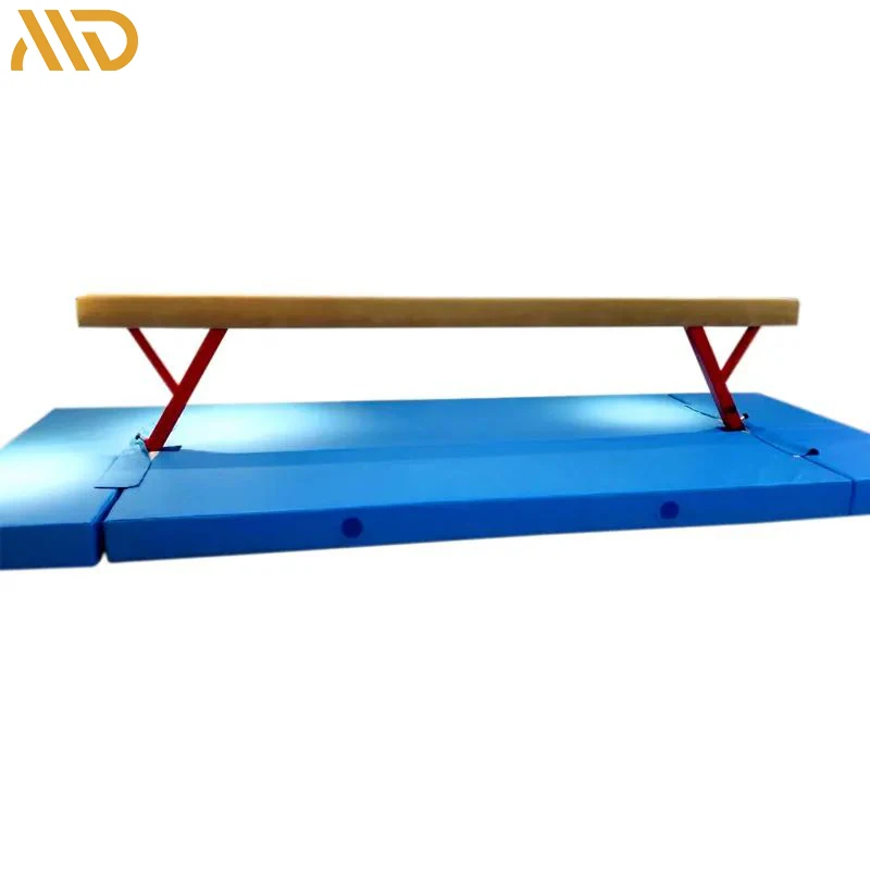 

Custom High Quality Customized Size Gymnastic Sport Equipment Balance Beam And Mat Set