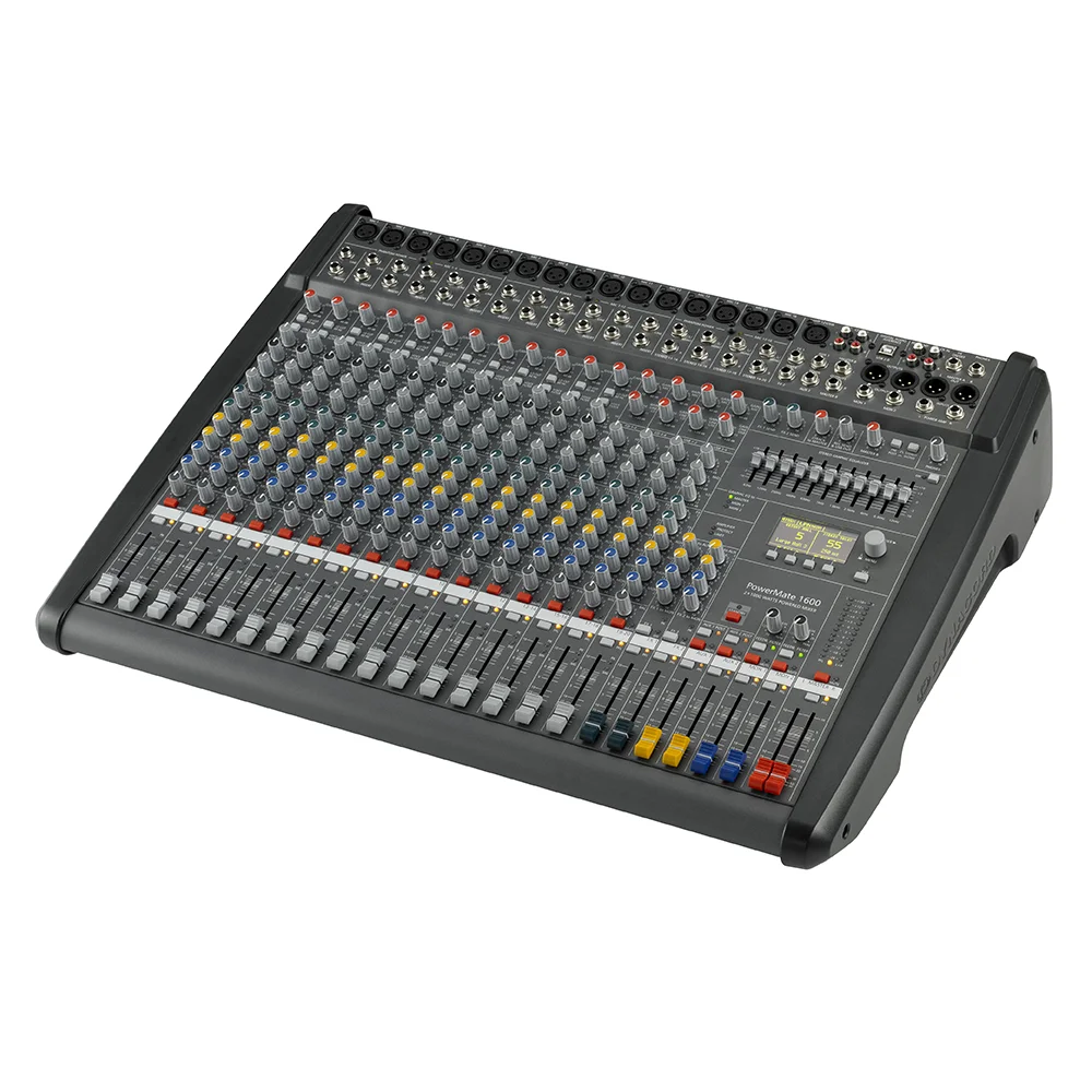 Powermate 1600 PM1600 PM1600-3 PM 1600-3 2000W Professional Powered Audio Mixer sound console 16 Channel for DJ karaoke