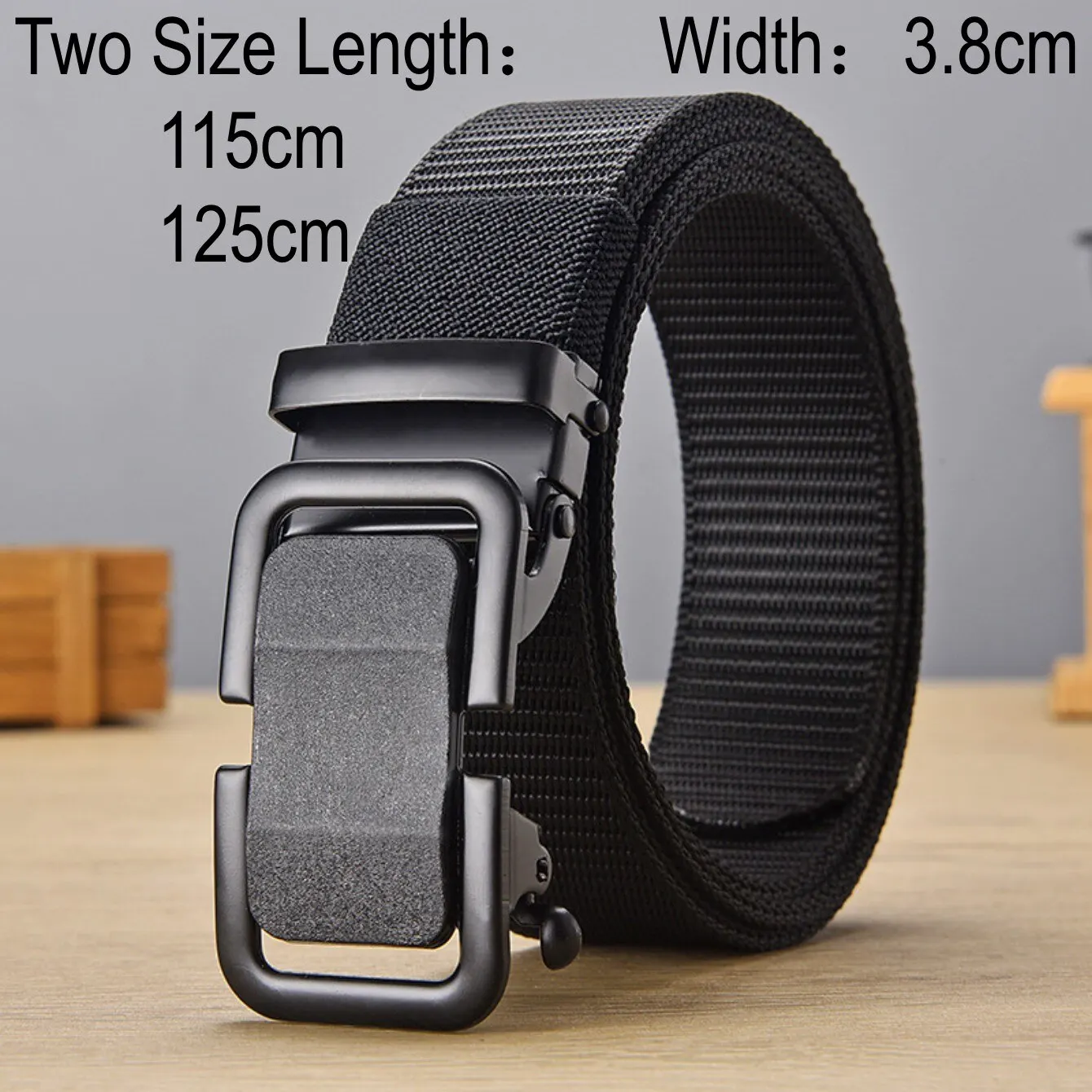 Ratchet Belts for Men, Tactical Belts for Men, Nylon Groove Belt Strap with Adjustable Buckle for Mens Belts Casual