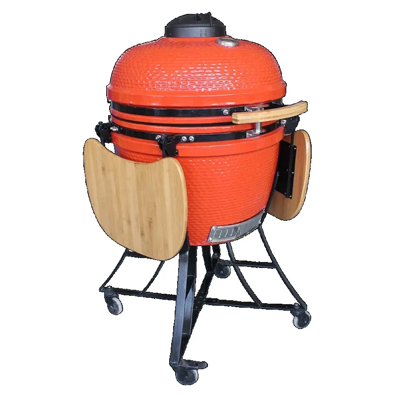 

Suitable for 24 inch large charcoal ceramic barbecue kitchen with large green grill