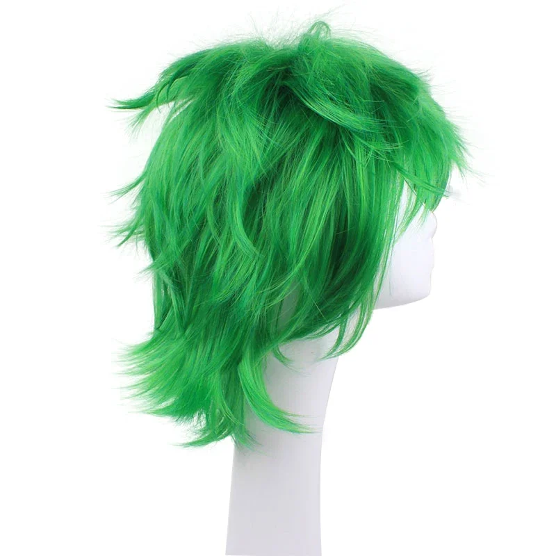 Lei de Ueki Cosplay Anime Peruca Verde para Homens, Kosuke Cosplay, Halloween Carnival Party, Hair Props