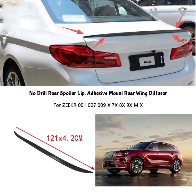 For ZEEKR 001 007 009 X 7X 8X 9X MIX Rear Wing Lip Car Rear Trunk Boot Lip Spoiler Wing