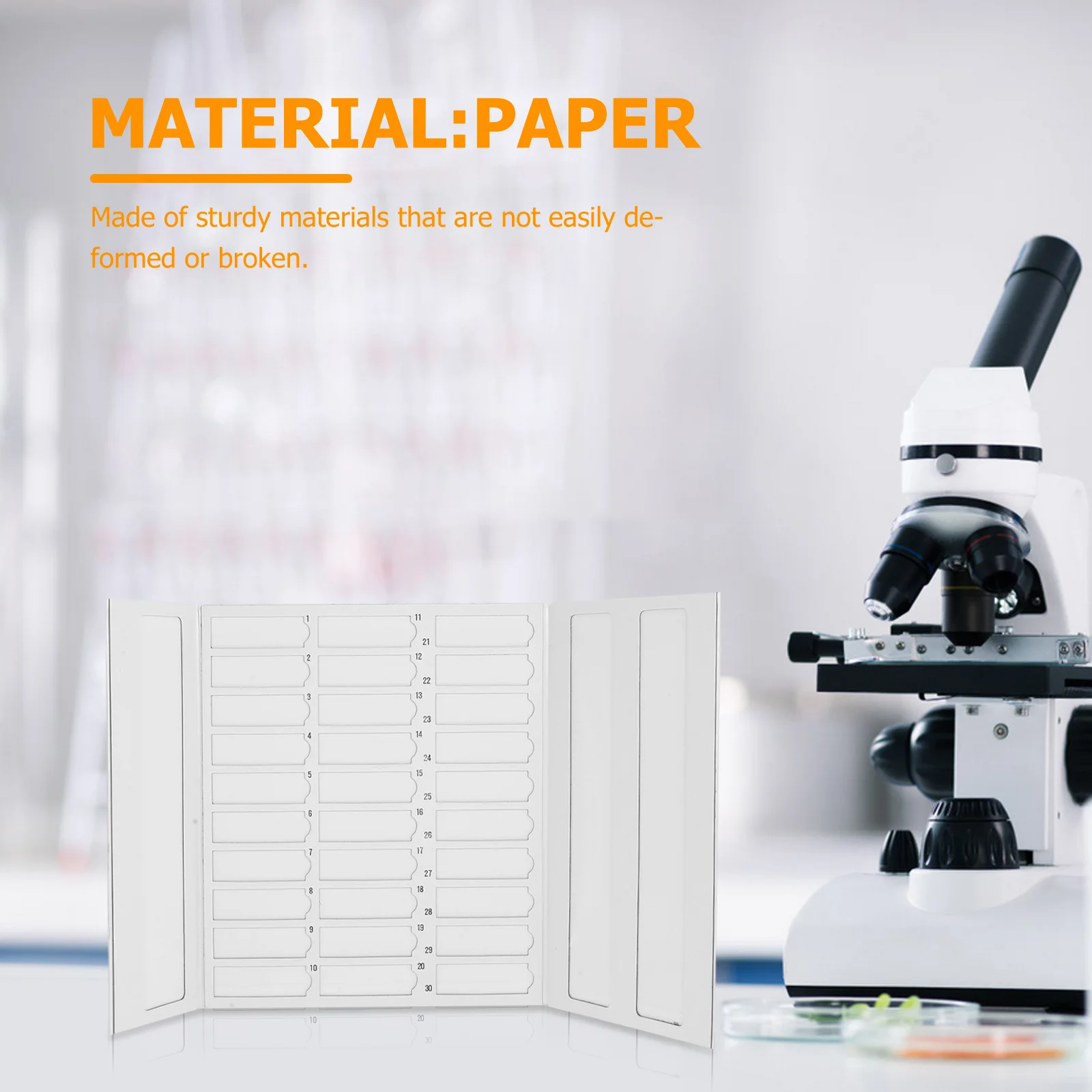 

Inflatable Slide Operation Board Storage Paper Cover Slips for Microscope Slides