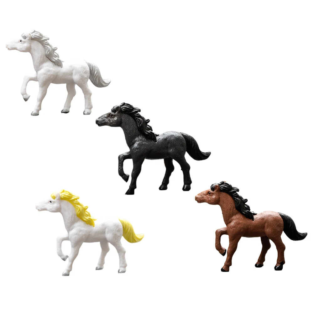 Miniature Horse Figurines Model Ornaments Toy Simulation Kids Cognitive Children’s Toys