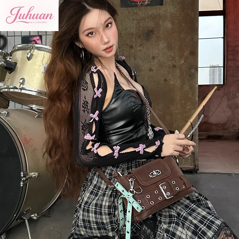 

Оригинальная сумка через плечо с бантом Y2K в стиле ретро, 2022, повседневная универсальная сумка-мессенджер, портативная изысканная сумка для девочек, сумка подмышками