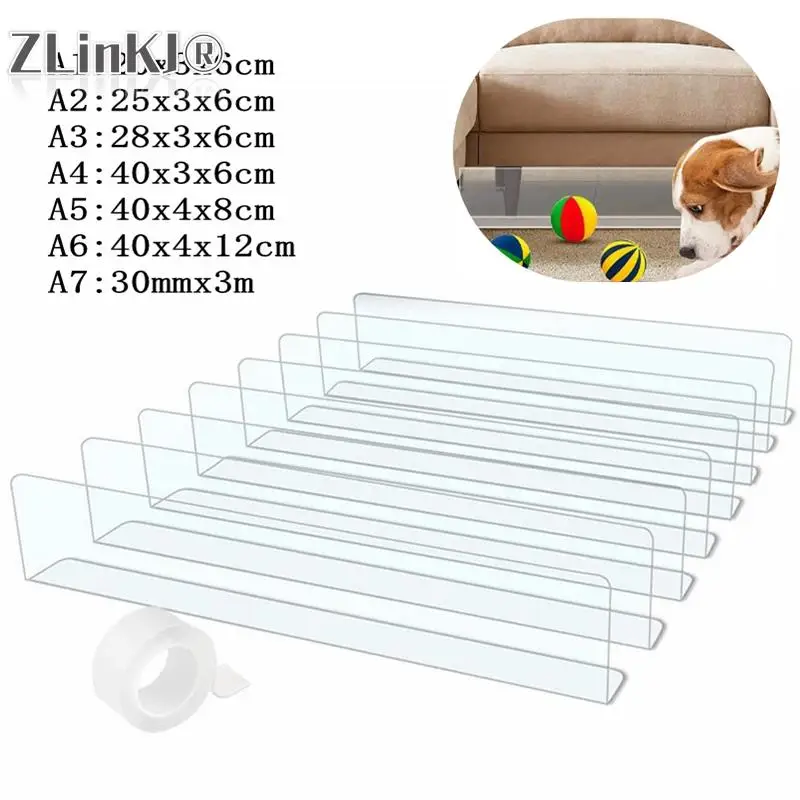 Adjustable Toy Blocker Bumper Under Couch Blocker Bed Bottom for Gap Bumper Adjustable Guards Furniture Pet Baffle Board