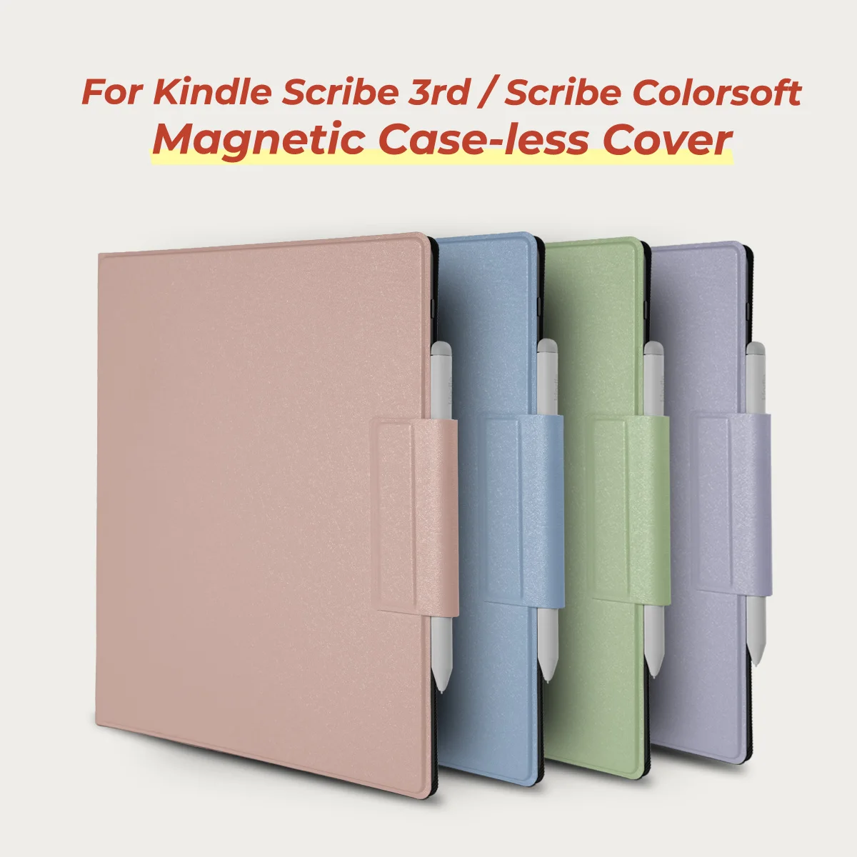 

twosheep Case for Kindle Scribe 11" Scribe Colorsoft Scribe Without Front Light Magnetic Stand Cover Smart Wake Sleep Shell