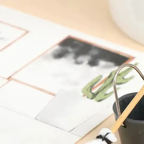 1Set 1:12 Puppenhaus Miniatur Mopp Eimer Garten Mopp Eimer Puppenhaus Miniatur Dekoration Zubehör Puppen Haus Möbel