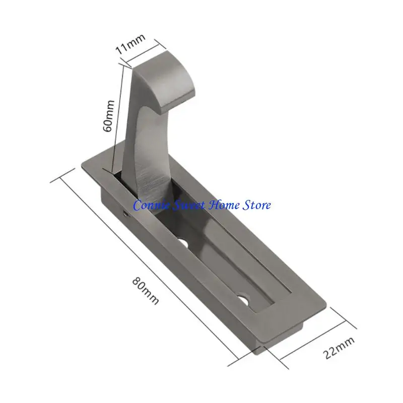 LXAF Cabinet and Pocket Door Pull Handle with Recessed Finger Sliding Cabinet Door