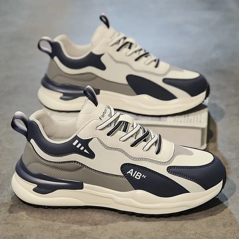 Męskie buty outdoorowe na cztery pory roku 2025, oddychające, modne buty trekkingowe, antypoślizgowe buty do skateboardingu z miękką podeszwą.