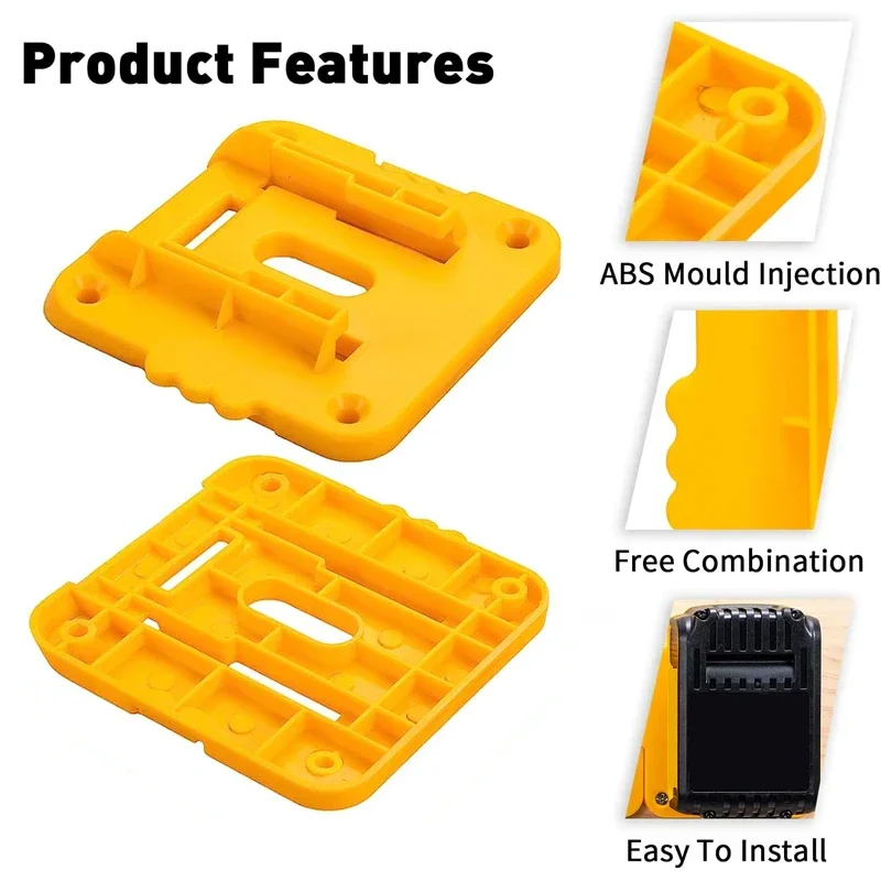 Imagem -04 - Suporte de Armazenamento de Bateria Li-ion Cabide de Exibição Fivela de Doca Suporte para Makita Milwaukee Dewalt 18v 20v Pcs