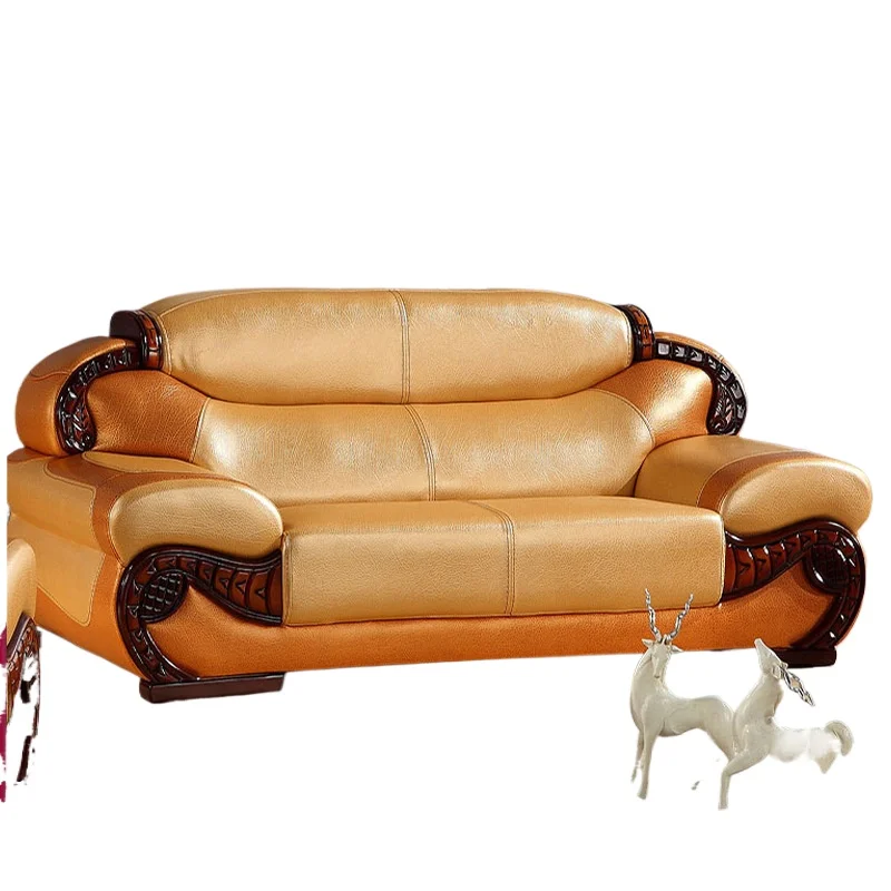 

European style, thick leather, sofa, living room, furniture, simple, modern, office, furniture