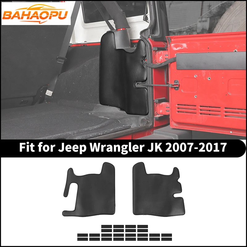 

BAHAOPU Car Trunk Side Liner Cargo Mat Protective Pad Fit For Jeep Wrangler JK 2007-2017 Cargo Sidewall Protector Accessories