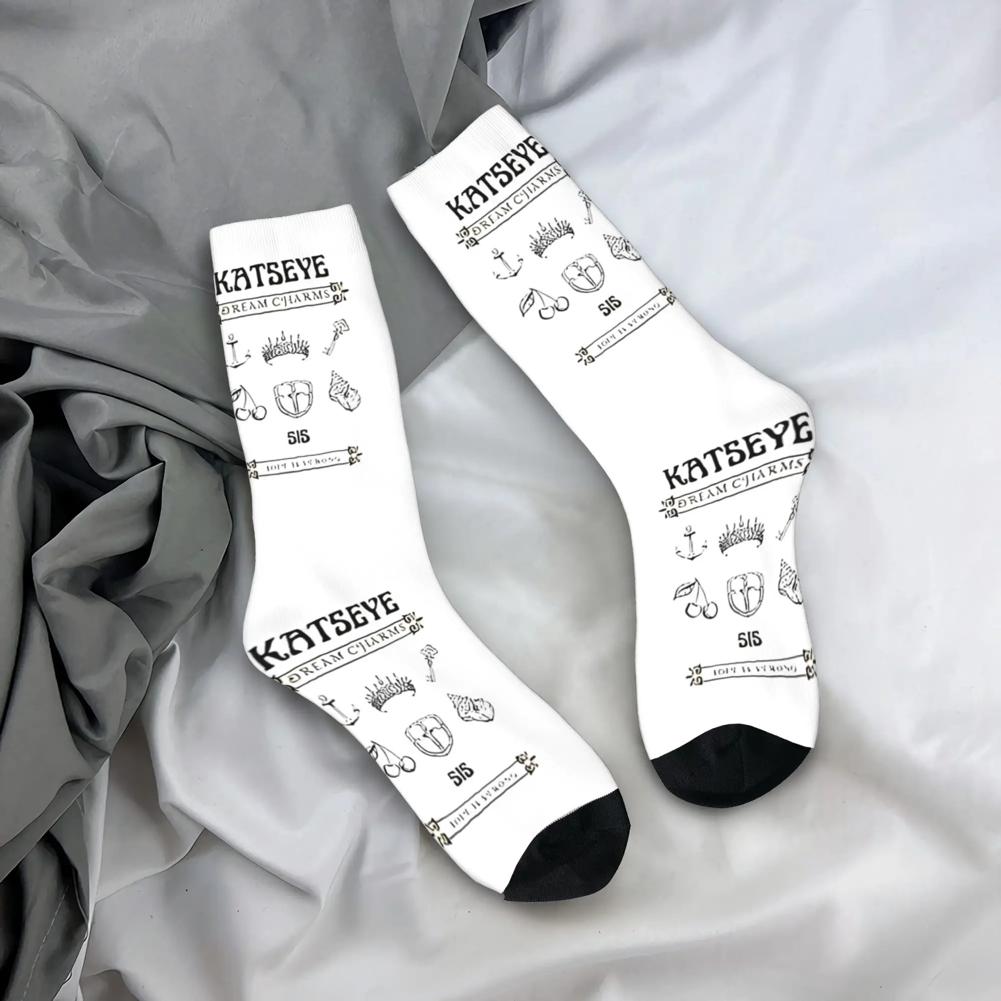 KATSEYE OT6 Dream Charms 2 Socks  Non-Slip Stockings Couple Breathable Running Sports Socks Winter Funny Design Socks