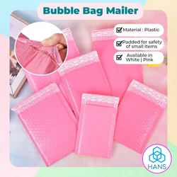 10PCS Padded Envelope Clear Gifts Packing Cute Waterproof Dry Bags For Clothes Packed Travel Light Pink Poly Self Bubble Mailers