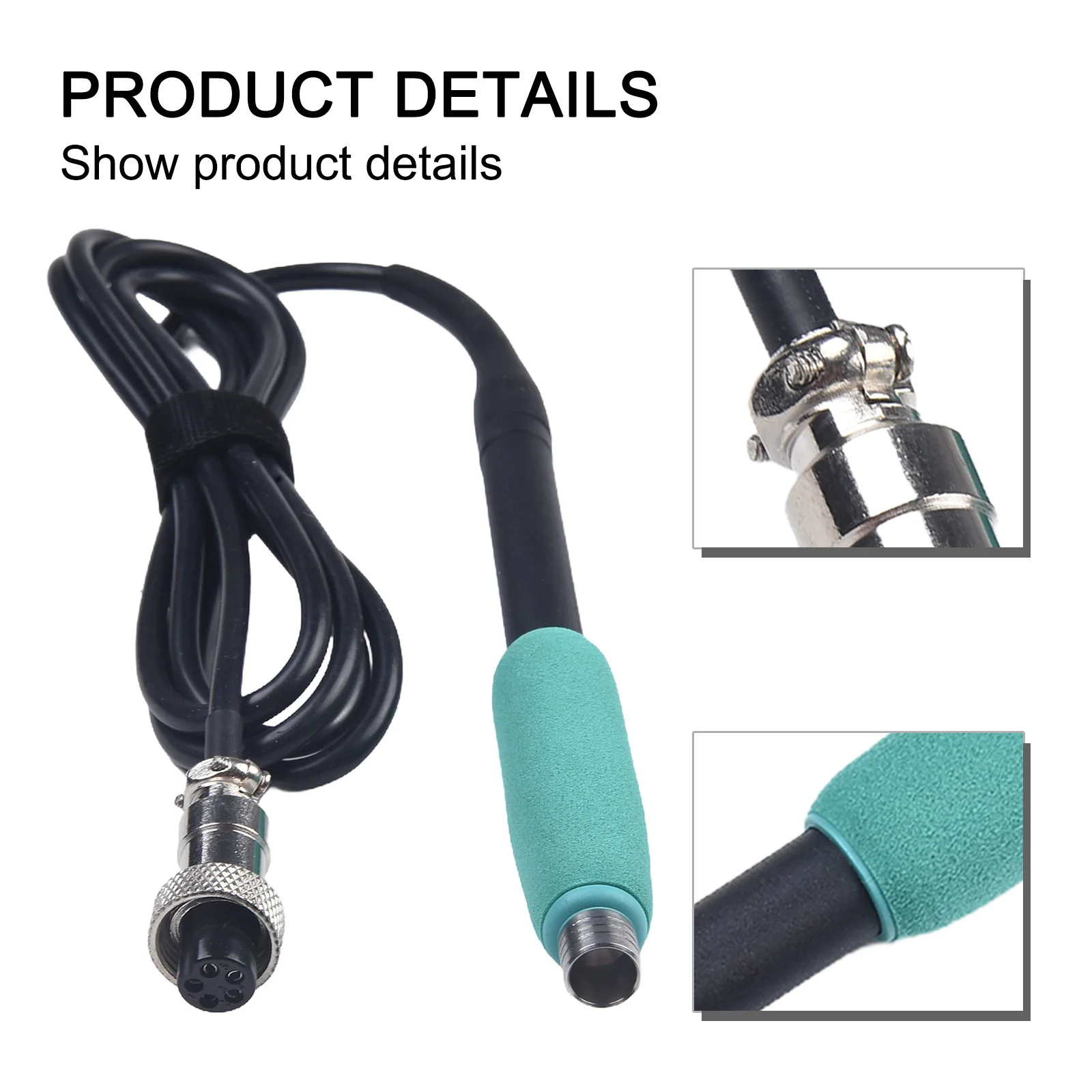 Iron Handle For C210 T210 Welding 120W Copper Core Green Black 5PIN 6PIN Replacement Tool For General Purpose Handles