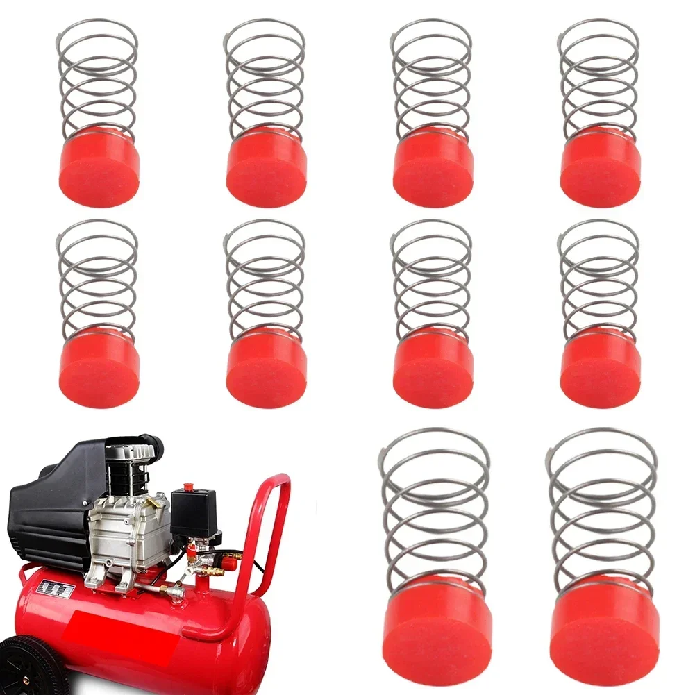10pcs 13.5×29mm Foot Protection Rubber Seal Pads Thermostability Spring For Air Compressor Seal Pads Spring Accessories