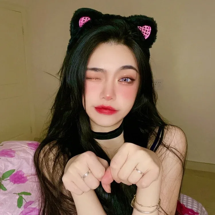 Simpatico copricapo Lolita Cosplay Anime Cat Fox Ear Copricapo Costumi per feste di Halloween Accessori Fascia per capelli Kawaii Regali di Natale