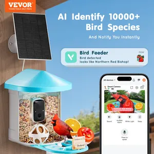 Smart Bird Feeder With Camera 2K HD AI Identify Bird Species Auto Capture