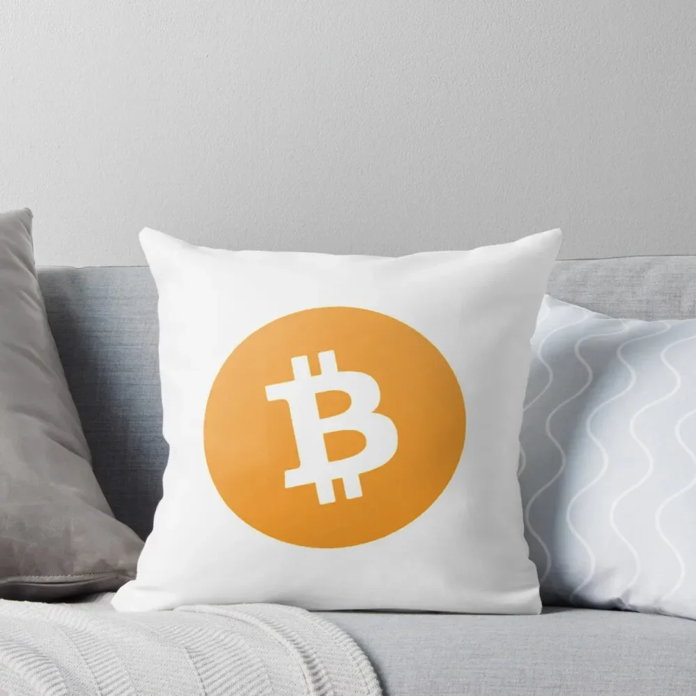 

Cryptocurrency: Bitcoin (BTC) Throw Pillow