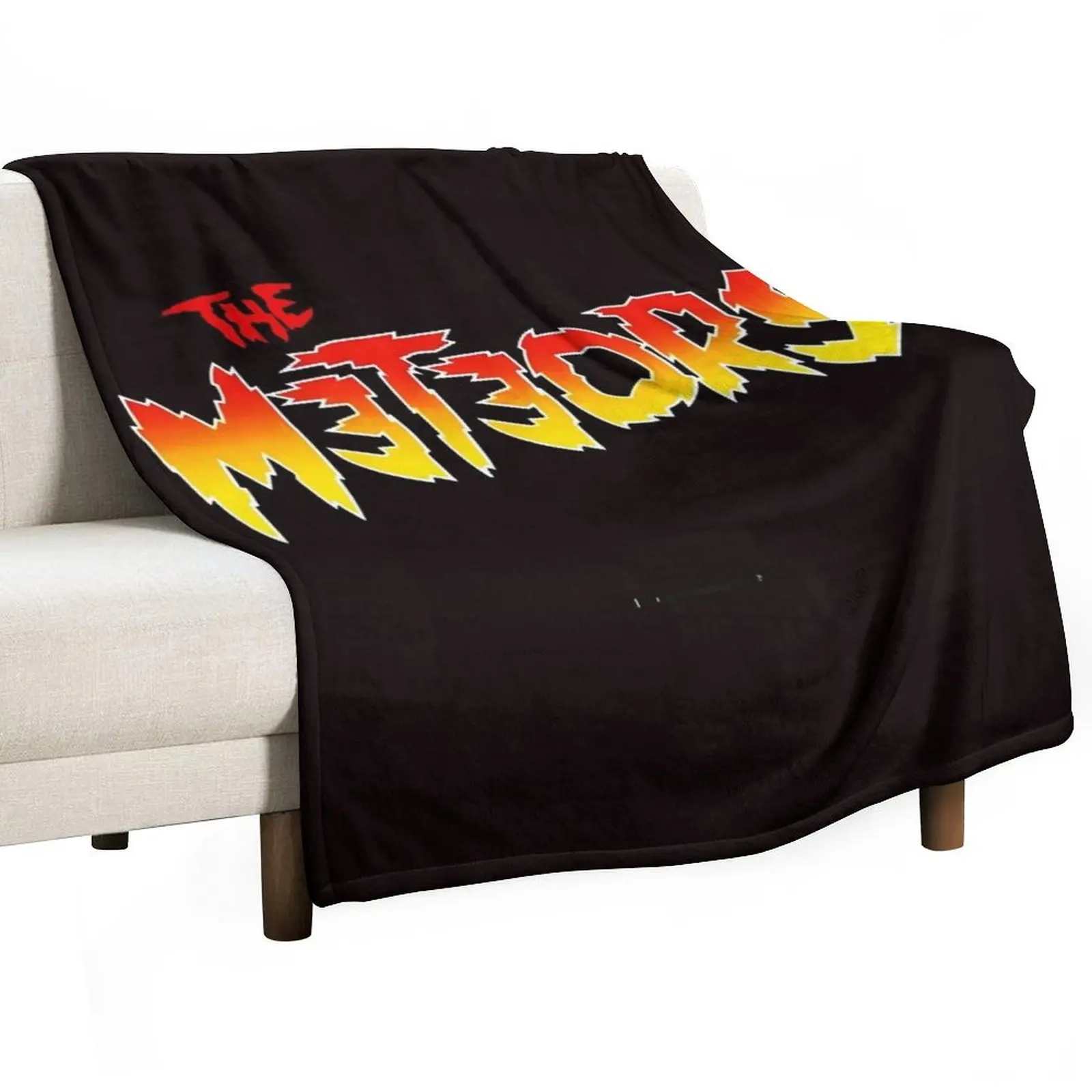 

the meteors punk logo Throw Blanket Giant Sofa wednesday valentine gift ideas Plush Blankets