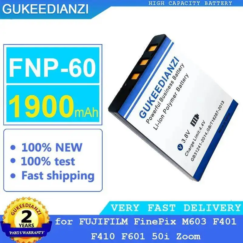 

Экологически чистый аккумулятор для камеры Fnp-60 1900 мАч для Fujifilm Finepix M603 F401 F410 F601 50I зум легкий вес