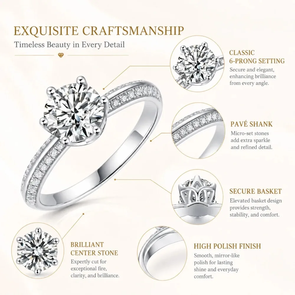 S925 Sterling Silver Half Band Ring Adjustable Open-End Ring Women Wedding Anniversary Gift