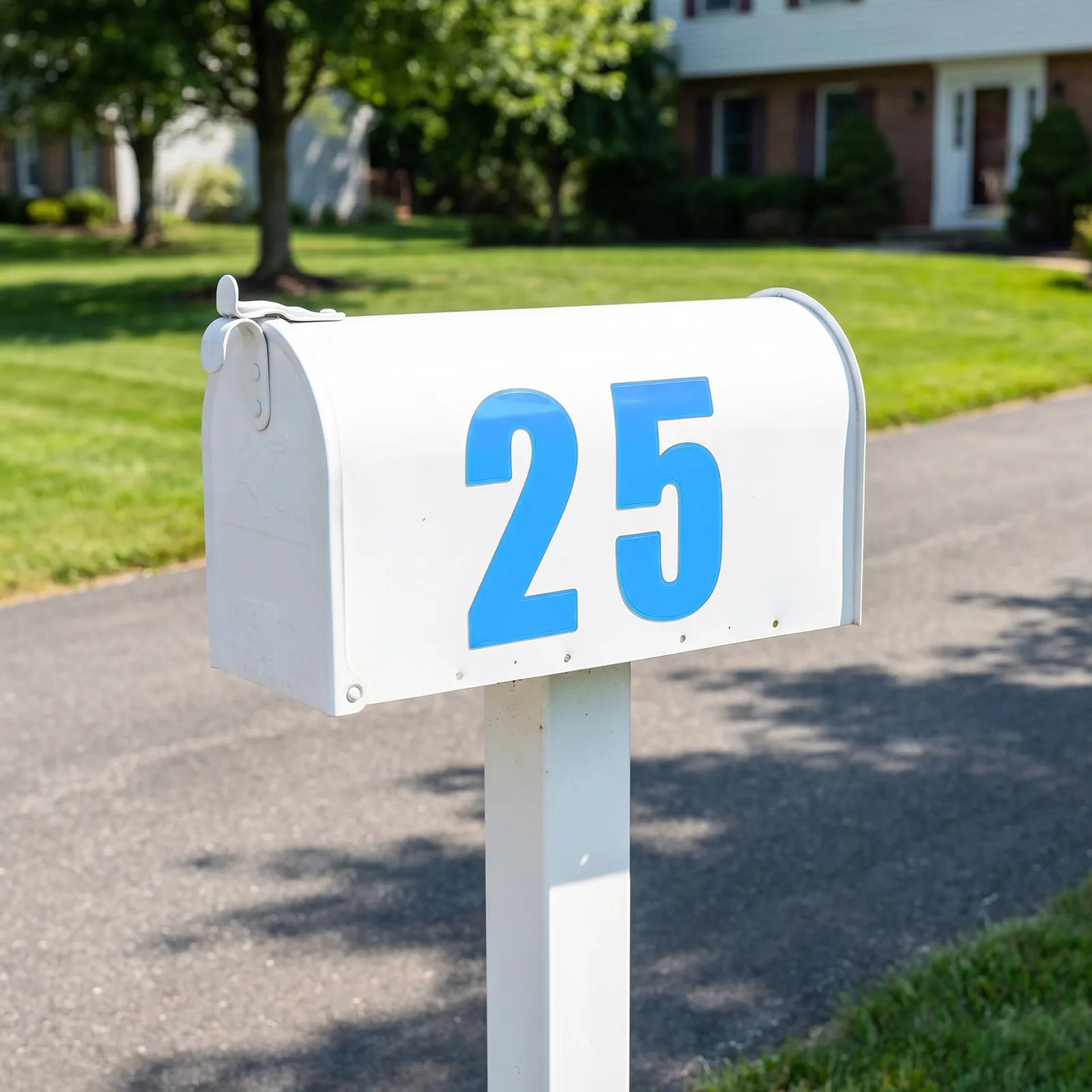 Waterproof Number Labels 20 Sheets Self Adhesive Vinyl Decals Large Bold Digits for Mailbox Door Address