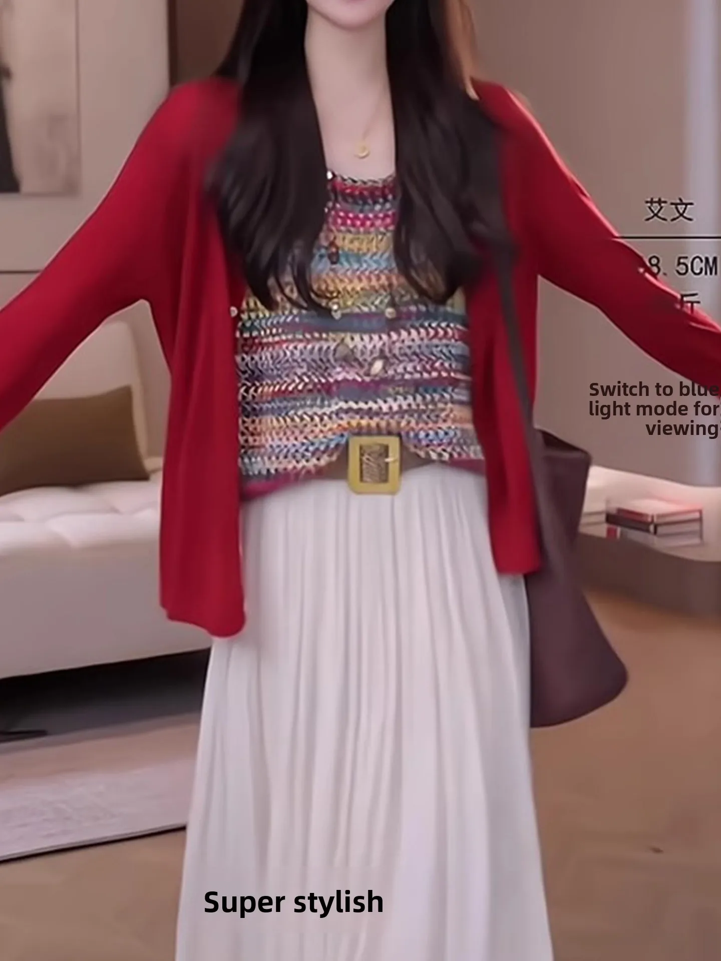 

Ele Простой вязаный кардиган с длинными рукавами и одной пуговицей, однотонный повседневный женский топ Faion для поездок на работу и повседневном каблуке...