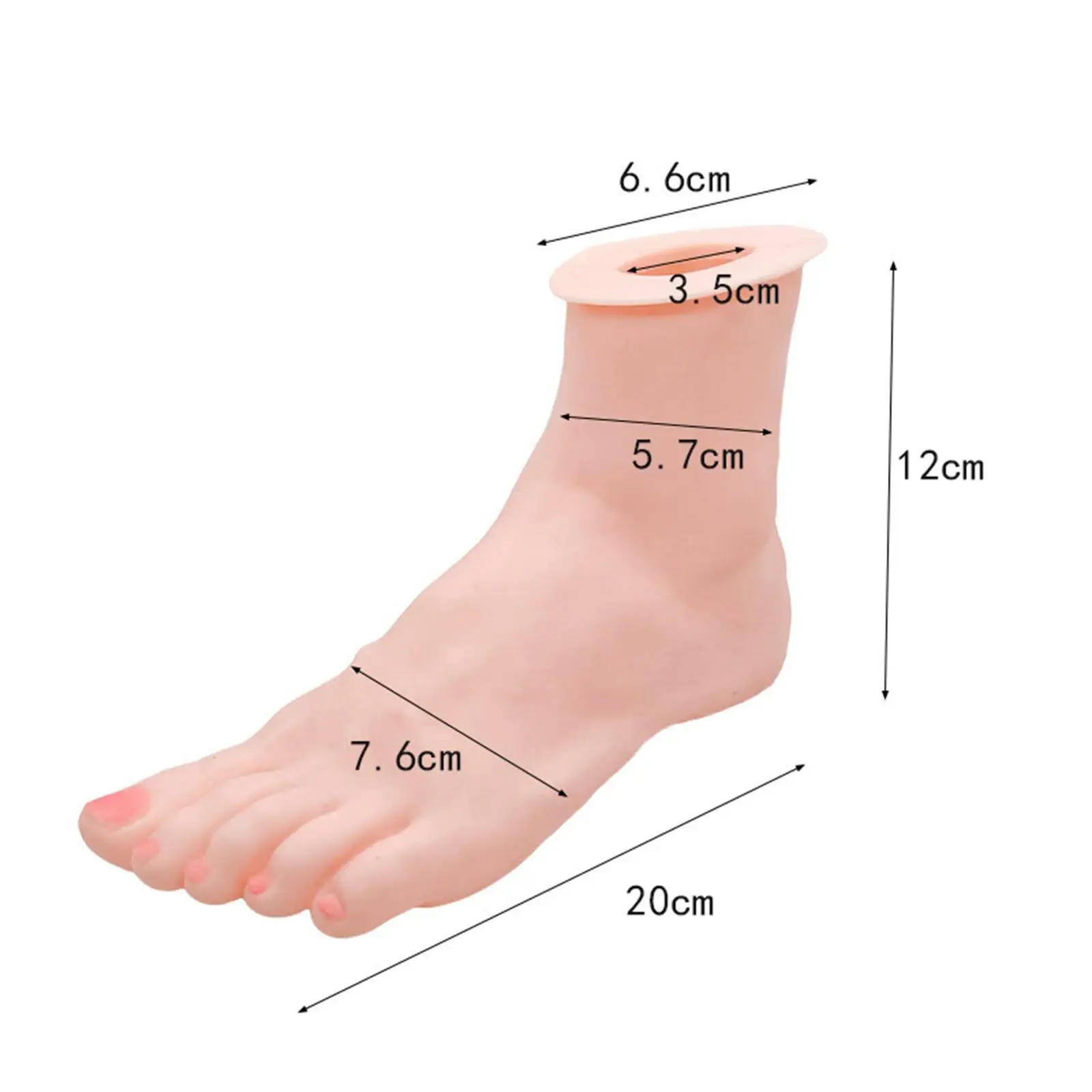 Espositore per piedi di manichino femminile modello di piede in Silicone braccialetto alla caviglia scarpe espositore per calzini per catene calza