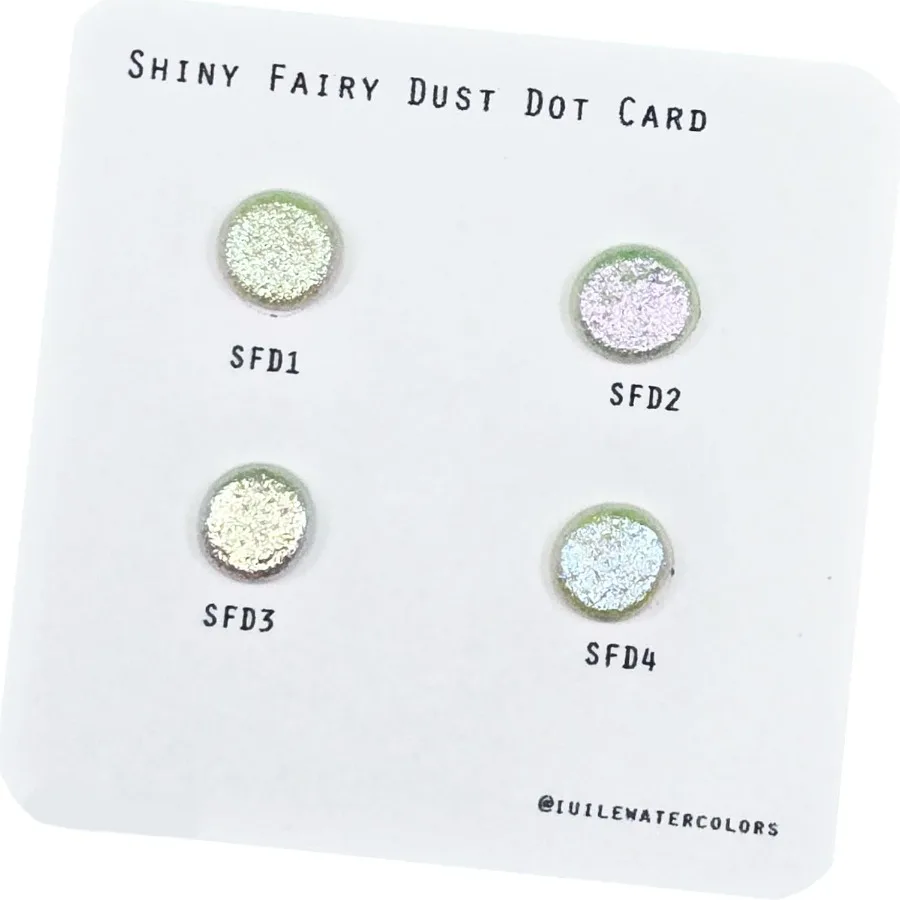 

Акварельные краски ручной работы, блестящая карта в горошек с сказочной пылью и металлическим эффектом изменения цвета для художественных ремесленных проектов, мерцающий Gl