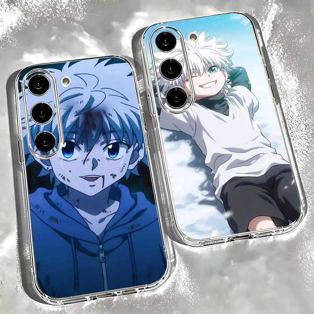 Killua HunterXHunter Phone Case Clear Case For Samsung S26 S25 S24 S23 Plus Ultra Galaxy A34 A54 A13 A23 A33 A53 Transparent Sof