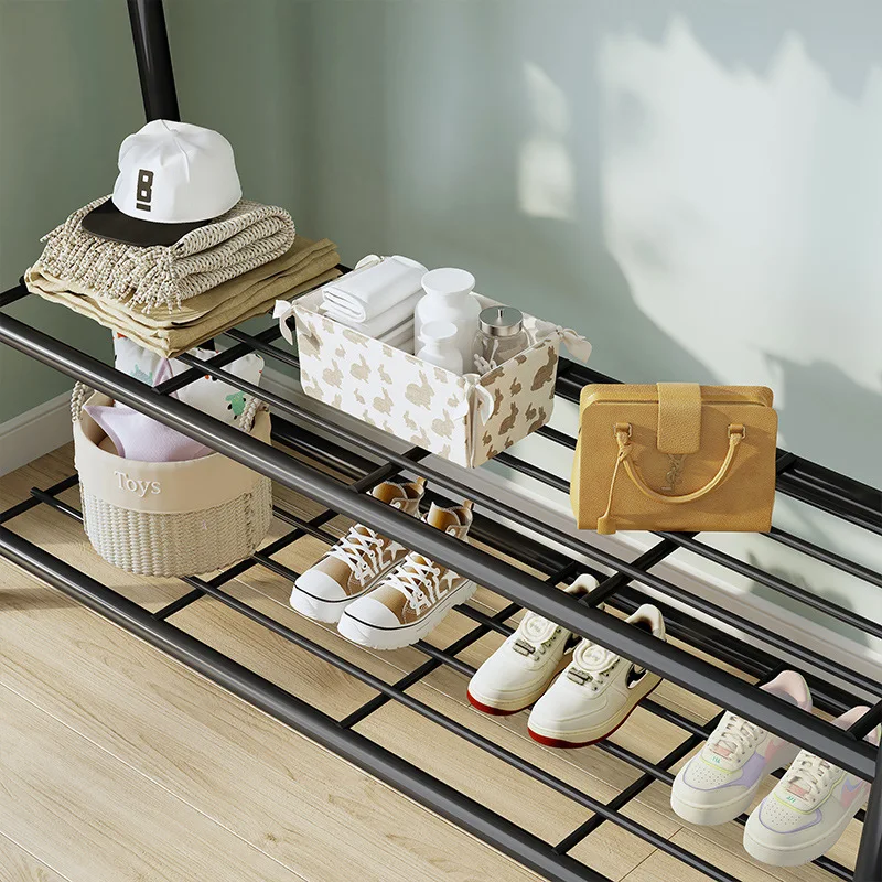 Simple Drying Rack for Bedroom, Household Clothes Storage, Floor to Ceiling