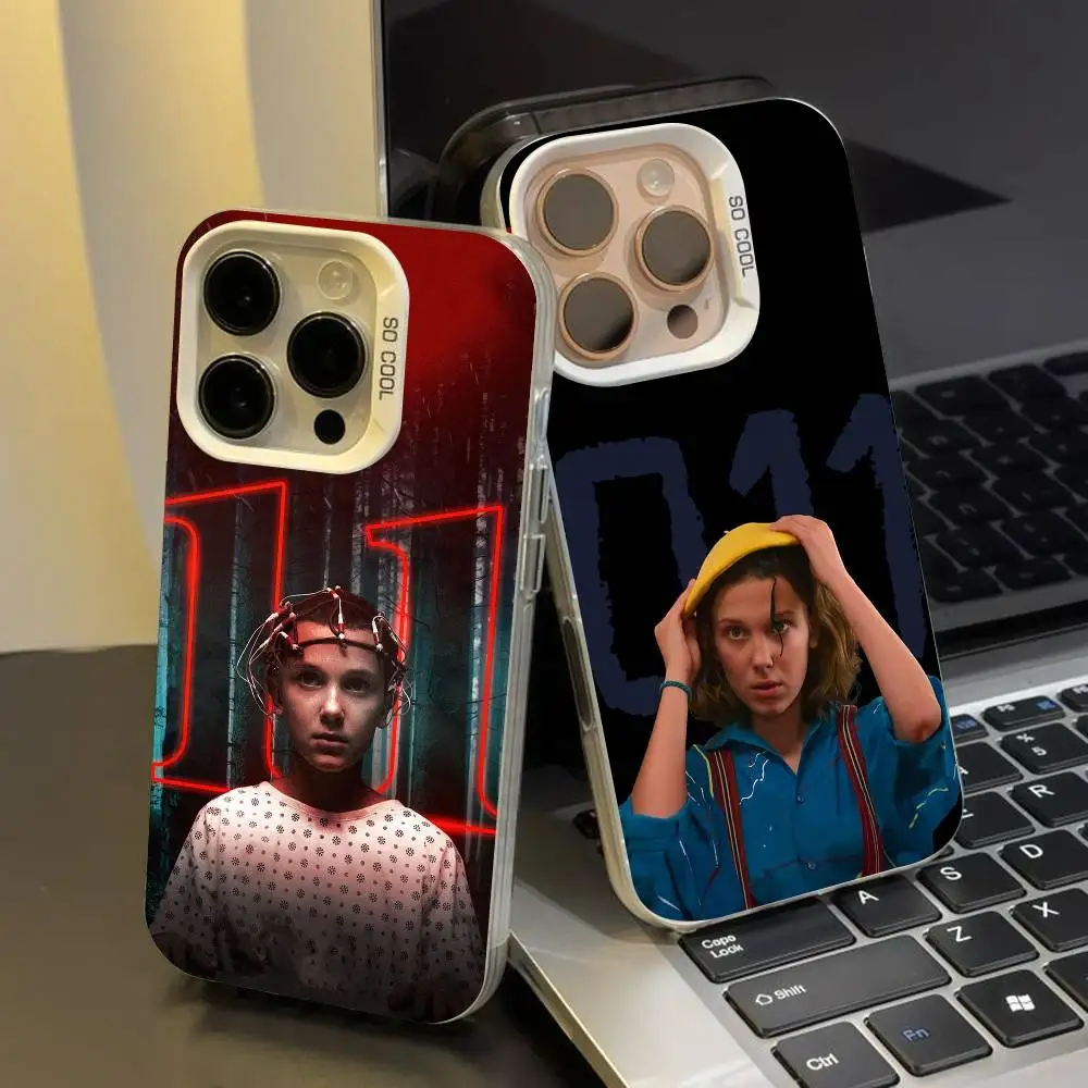 1 funda de teléfono Actor M-Millie B-bobby B-marrón para IPhone 17 Max 16 Pro Mobile Shell 14 13 15 Soft Shell