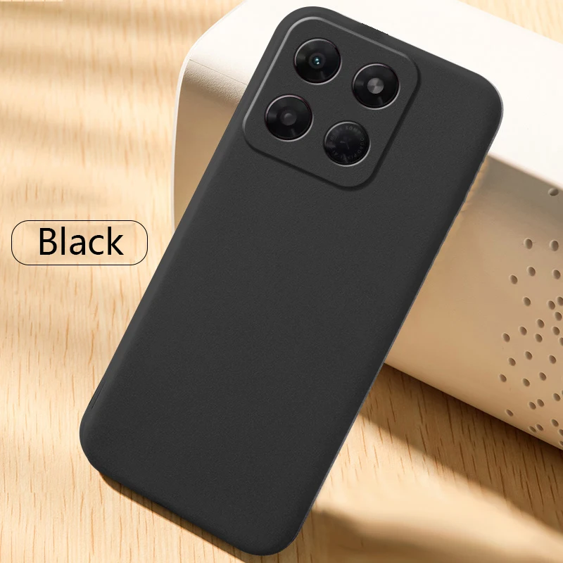 Biruiqu pour Motorola Moto G37 Coque arrière antidérapante en TPU souple effet sable mat