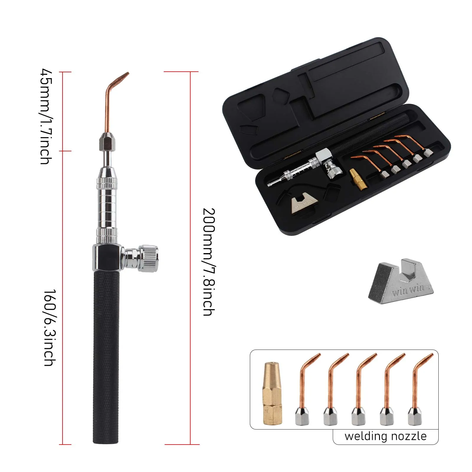 Water Oxygen Welding Machine - Hydrogen Gas Torch Flame Head for Jewelry Soldering and Repair