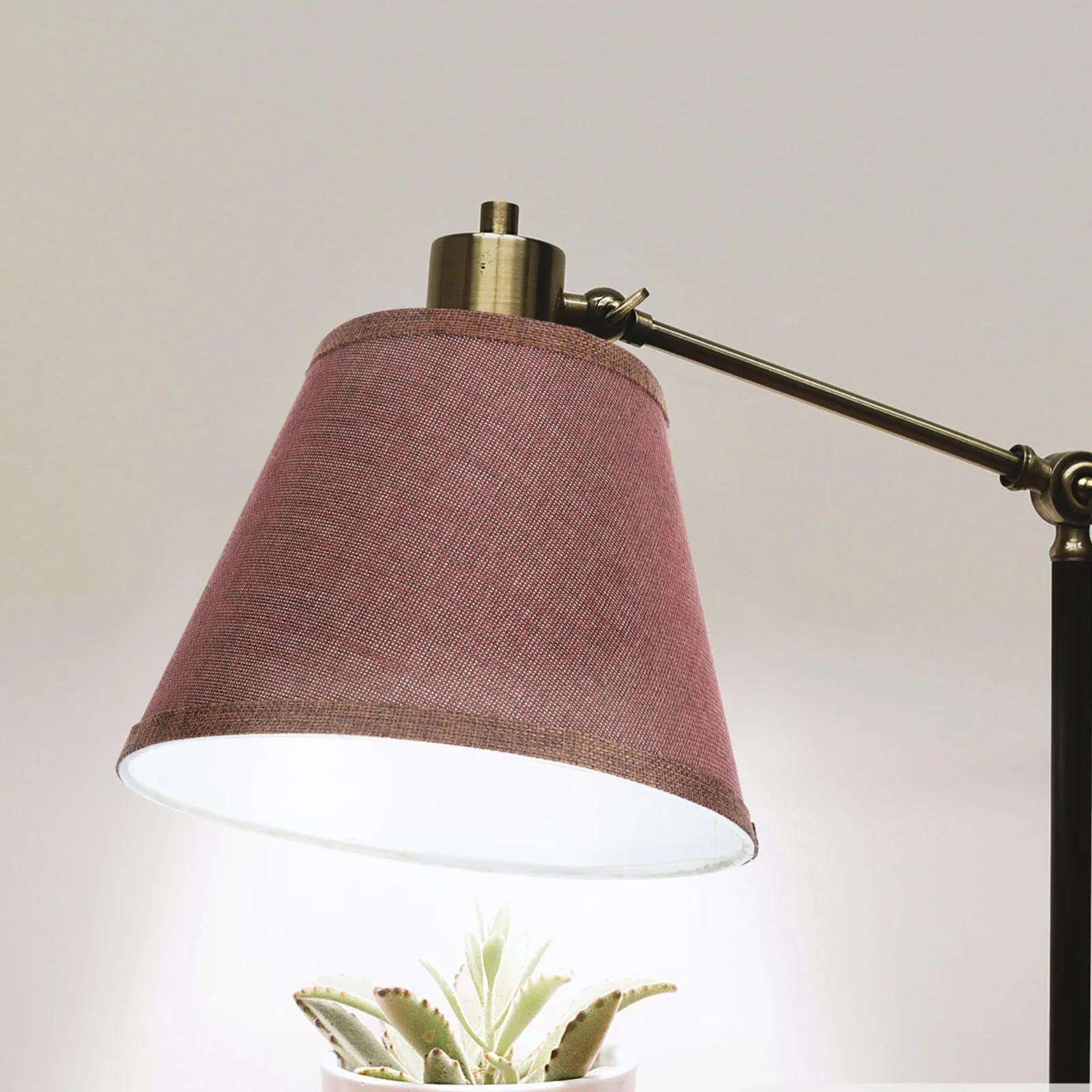 

Small Lampshade Fabric Indoor Light Cover Metal Cloth Shades Lampshades Ceiling Wall Desk Retro Style Decor
