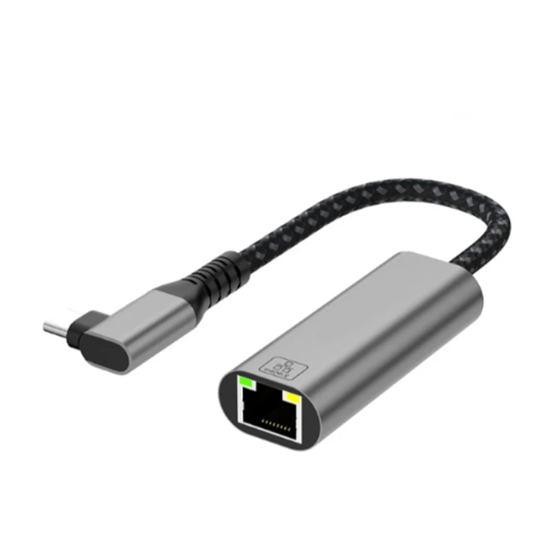 Adaptateur réseau USB Type C vers RJ45 Ethernet LAN, prise en 2,5 Gbit/s