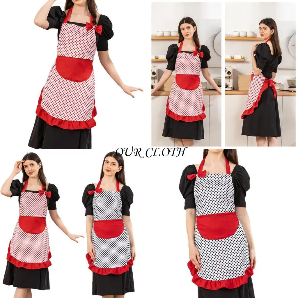 

Ladies Bowknot Kitchen Restaurant Arpron