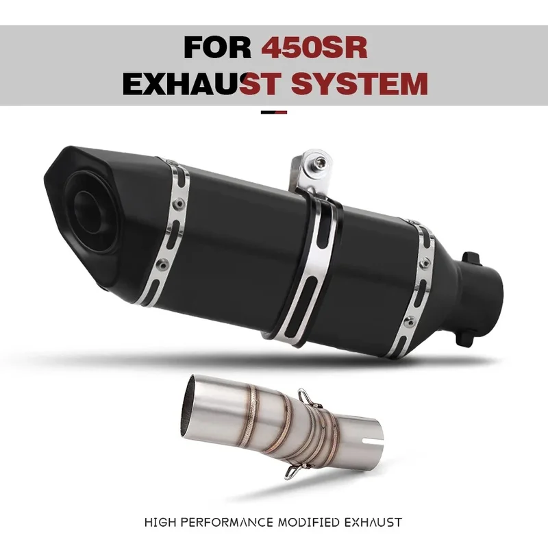 Stainless Steel Exhaust Pipe Middle Section for CFMOTO 450SR 450 SR