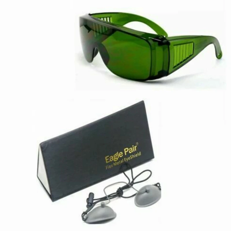 200-2000nm IPL Laser Protection Goggles/Glasses For Operator With OD7+ Stainless Streel Eeypatch For Clients
