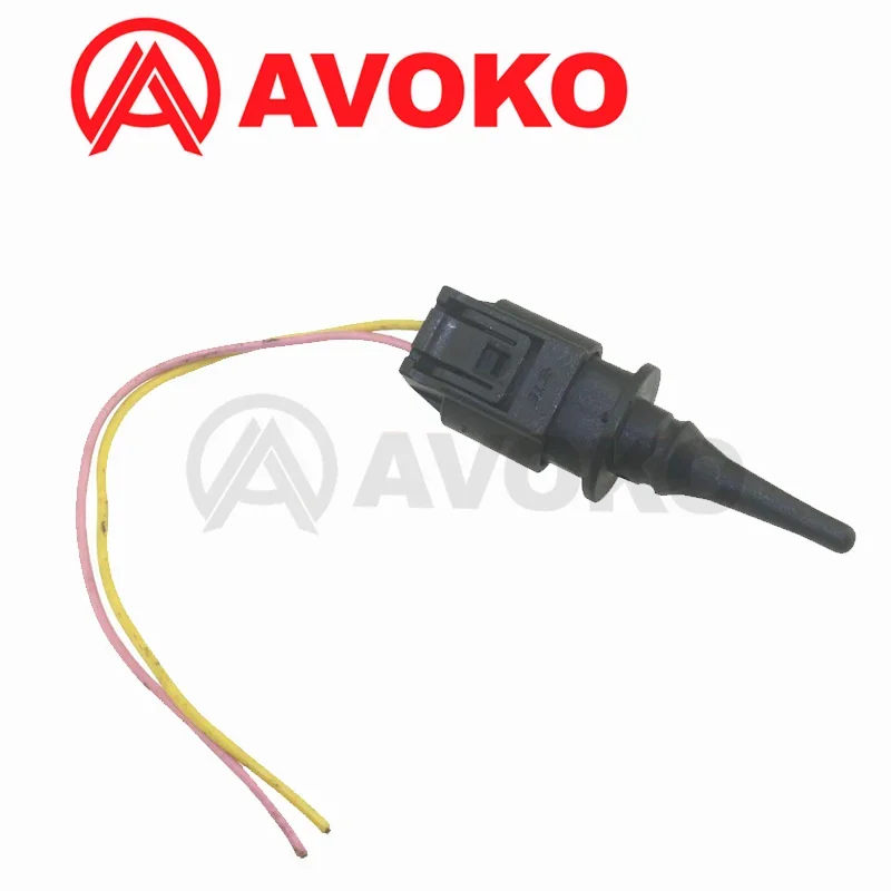 Ambient Outside Air Temperature Sensor WIth 2Pin Connector Plug For MB MERCEDES-BENZ VW VOLKSWAGEN CHRYSLER DOGE SMART