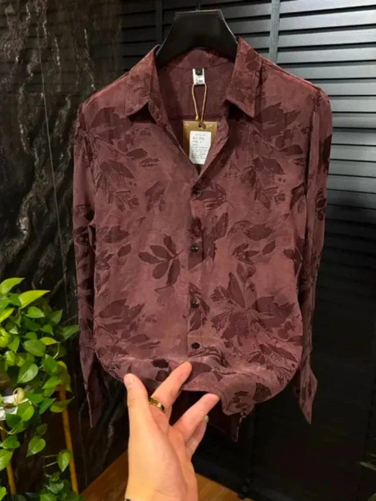 

High Quali Men's Long Sve irt Faionable Casual Sle Spring Autumn New Arrival Ele Luxury Sensation Slim Fit irt